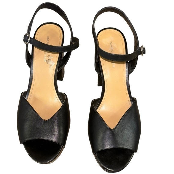 Marc Fisher Black Platform High Heels Women’s 10 Disco Mobwife Goth FairyGoth - Picture 4 of 16